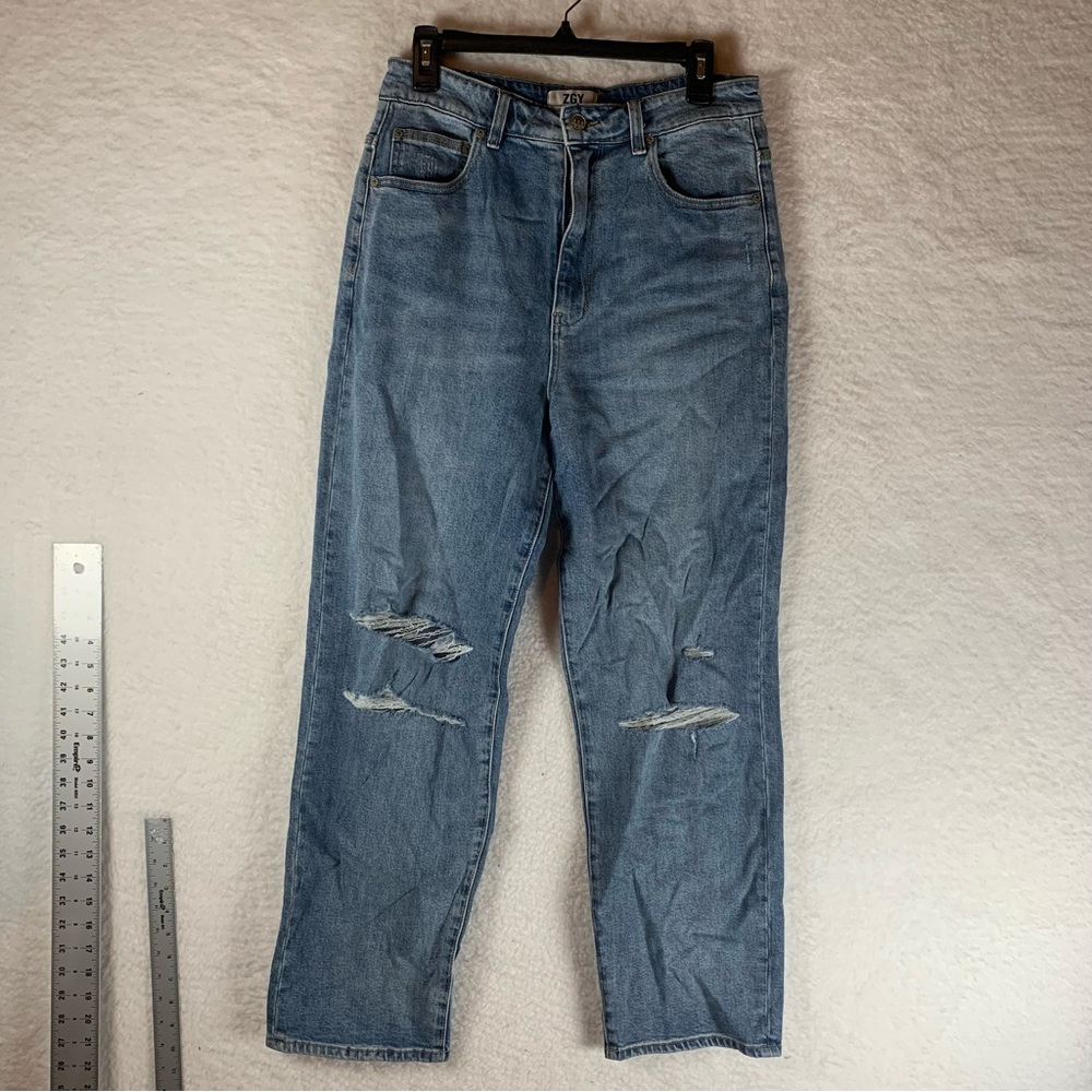 ZGY Denim‎ Jeans in Indigo Blue Distressed Size 30 NWT 6030